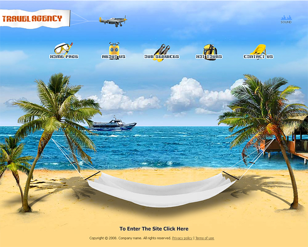 Hình ảnh của web du lịch
