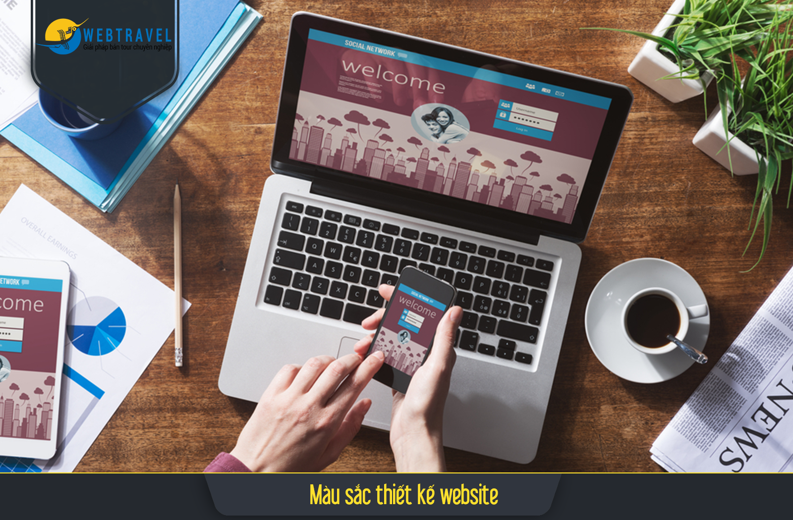 Màu sắc website bắt mắt giúp người đọc dễ nhìn hơn