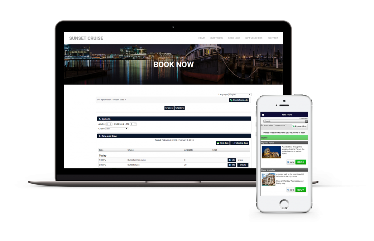 Có hệ thống đặc tour ngay trên website du lịch của mình